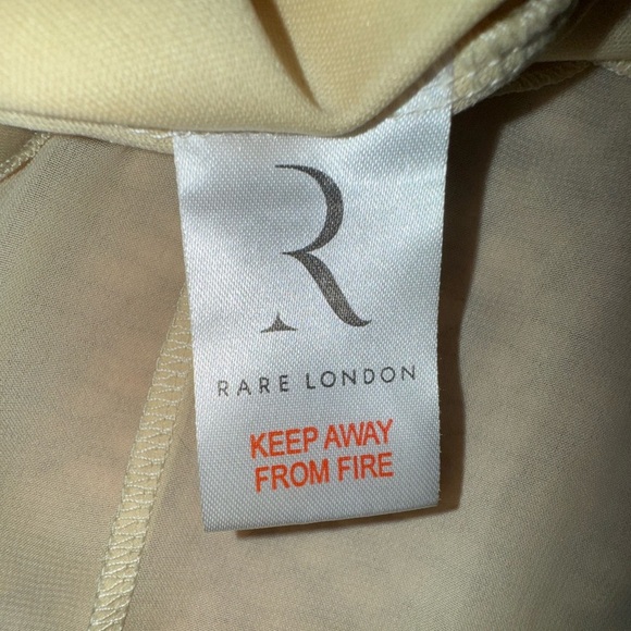 Rare London Multicolored High Low dress Plunge Neckline. Strap back Size 10VGUC - Picture 11 of 16